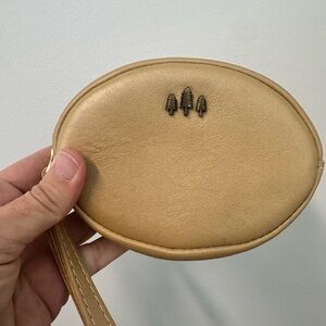Portland Leather Tan Wristlet